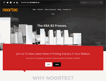 Tablet Screenshot of noortec.com